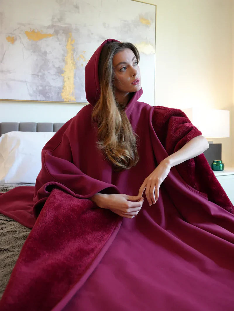 CozyHoodie® – Kapüşonlu Battaniye Hoodie (Unisex, Tek Beden, Ultra Yumuşak)
